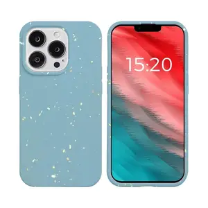 Coque Bambou Biodégradable PROTECT pour Apple iPhone 14 Pro (#6) Bleu