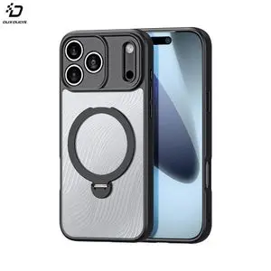 Coque de Protection Aimo Dux Ducis pour Apple iPhone 17 Pro (with Magnetic Stand) MagSafe Noir