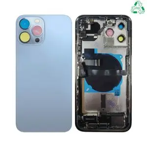 Coque de Réparation Complète Aftermarket (PIEC) Apple iPhone 13 Pro Max (Version US) Bleu