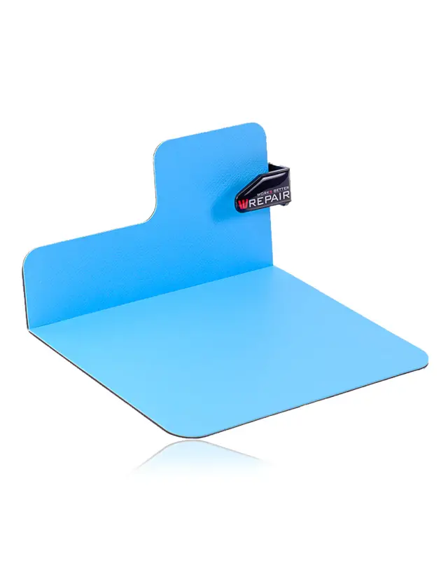Support d’écran ESD à bras réglable Wrepair pour téléphones (bleu)