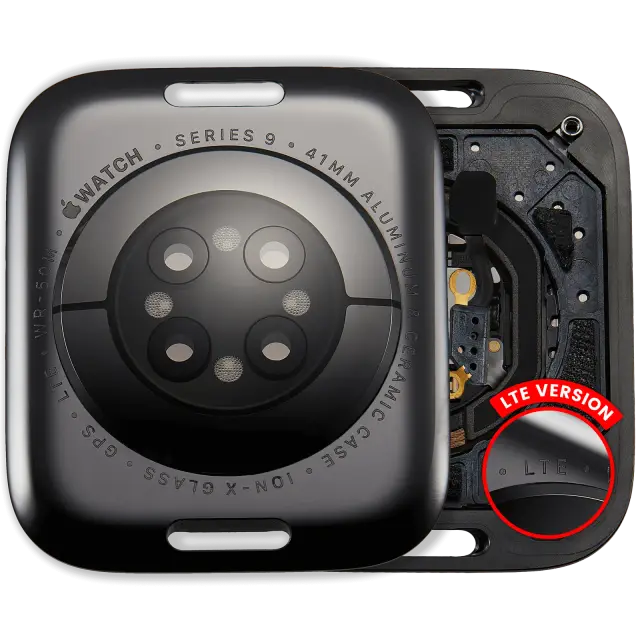 Vitre arrière pour Apple Watch Series 9 (41mm) (LET Version, Aluminum / Space Black)