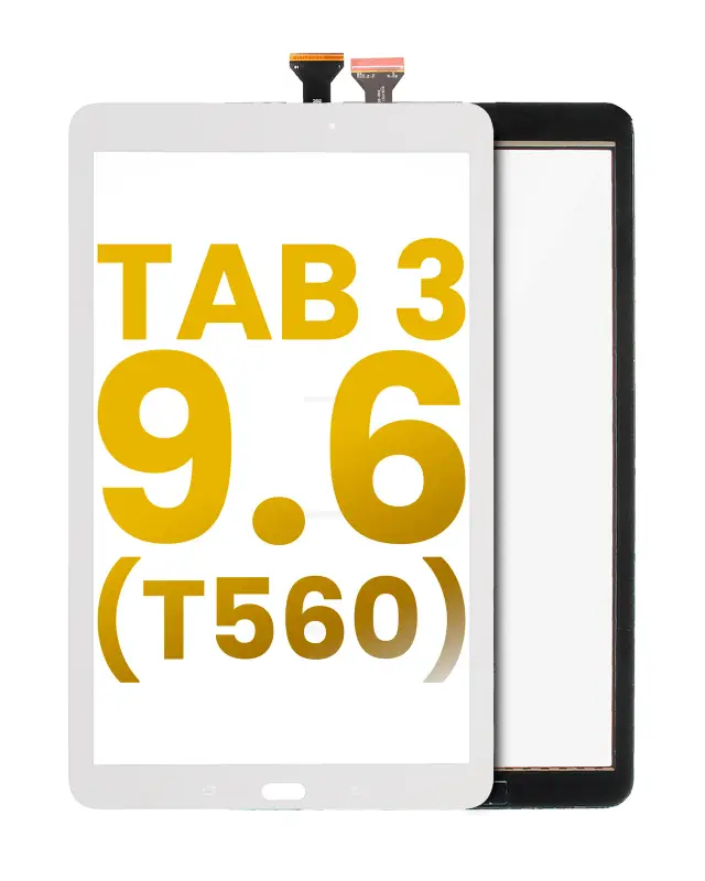 Vitre tactile pour Samsung Galaxy Tab E 9.6" (T560 / T561 / T567) (2015) (blanc)