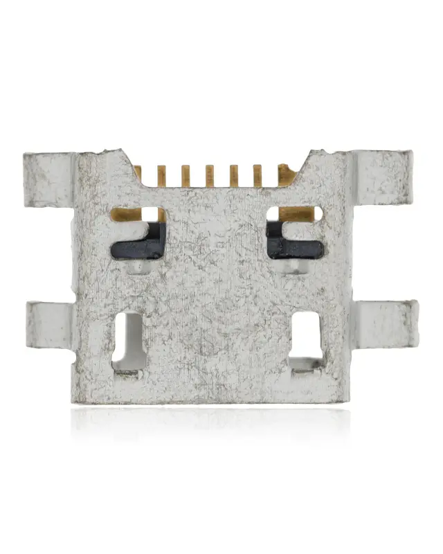Connecteur de charge à souder — format Micro B, 7 broches, 4 points de fixation (C382)