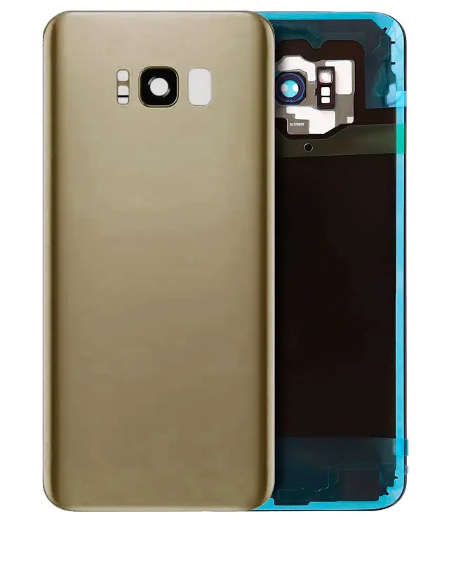 Vitre arrière pour Samsung Galaxy S8 Plus (sans logo, compatible premium, Maple Gold)