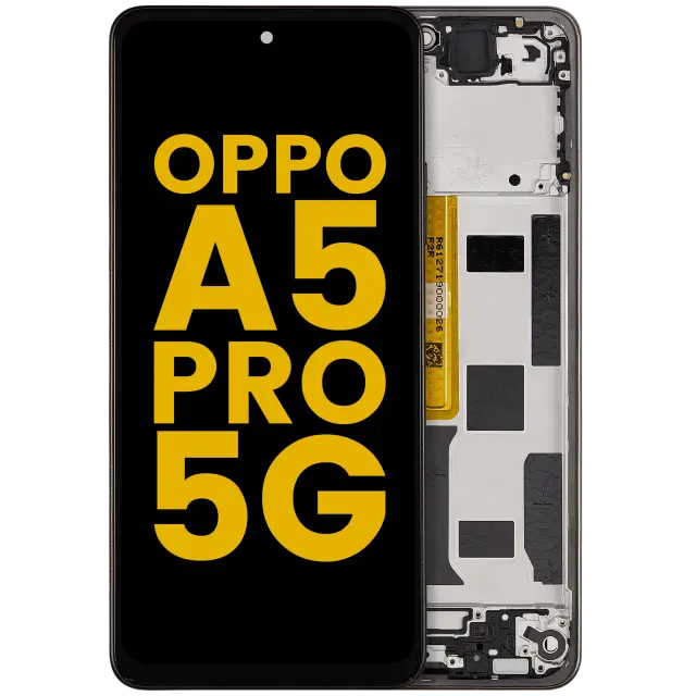 Écran LCD avec châssis pour OPPO A5 Pro 5G (reconditionné, Mocha Brown)