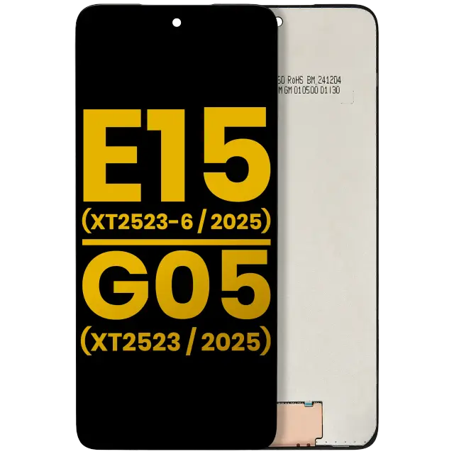 Écran LCD sans châssis pour Motorola Moto E15 (XT2523-6 / 2025) / G05 (XT2523 / 2025) (reconditionné, toutes couleurs)