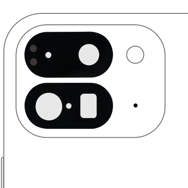Lentille de caméra arrière pour Google Pixel 9 Pro Fold