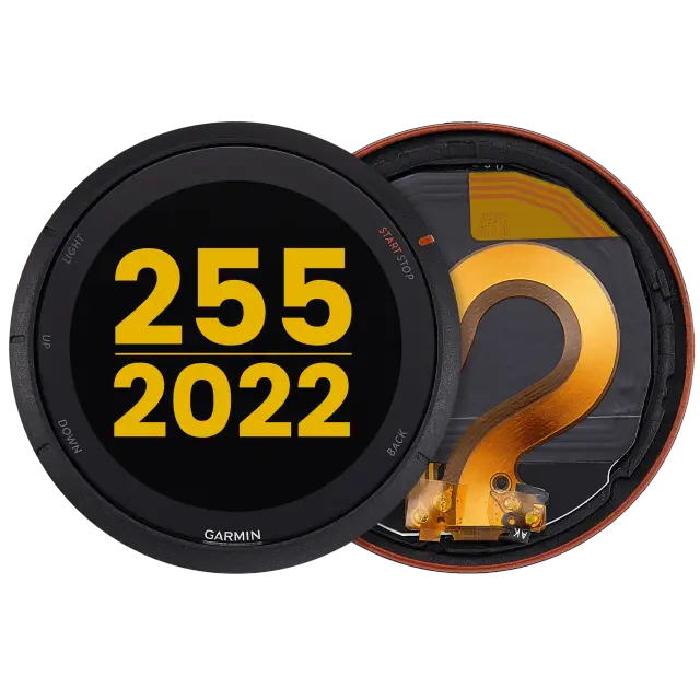Écran LCD avec châssis pour Garmin Forerunner 255 (2022) (rouge, premium)