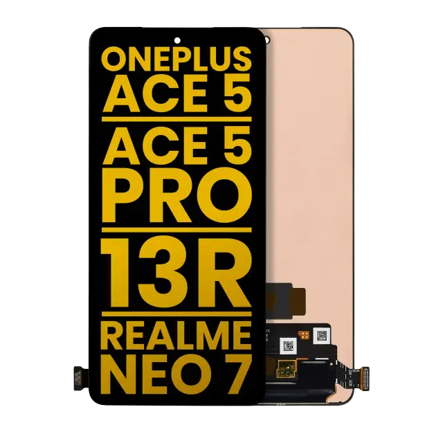 Écran OLED sans châssis pour OnePlus Ace 5 5G / Ace 5 Pro 5G / 13R / Realme Neo 7 5G (reconditionné, toutes couleurs)