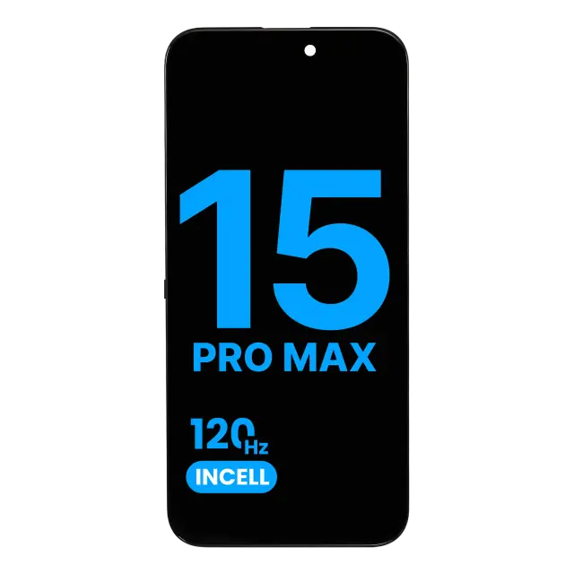 Écran pour Apple iPhone 15 Pro Max (Aftermarket: AQ7 / Incell) (120HZ)