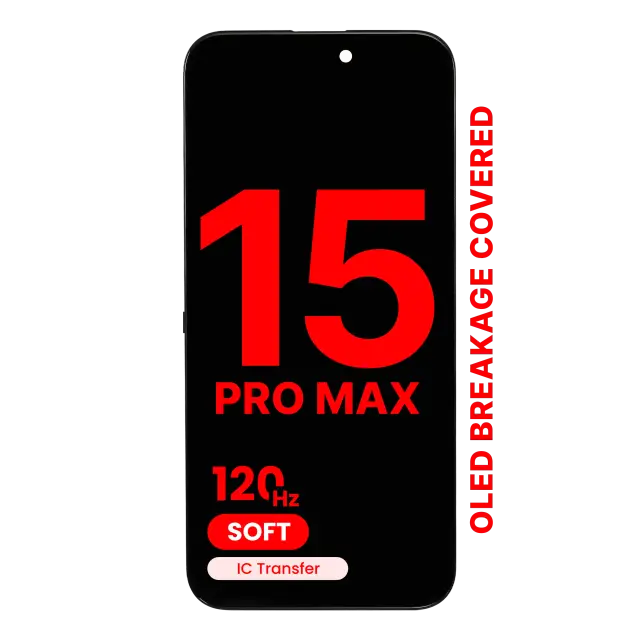 Écran OLED pour Apple iPhone 15 Pro Max (compatible: XO7 Soft, 120 Hz)