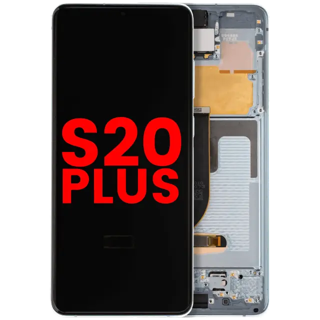 Écran OLED avec châssis pour Samsung Galaxy S20 Plus 5G (Cloud Blue)