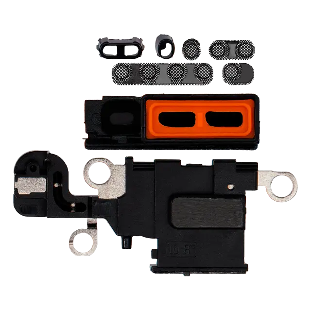 Grille de haut-parleur / micro pour Apple iPhone 15 (noir, lot de 10)