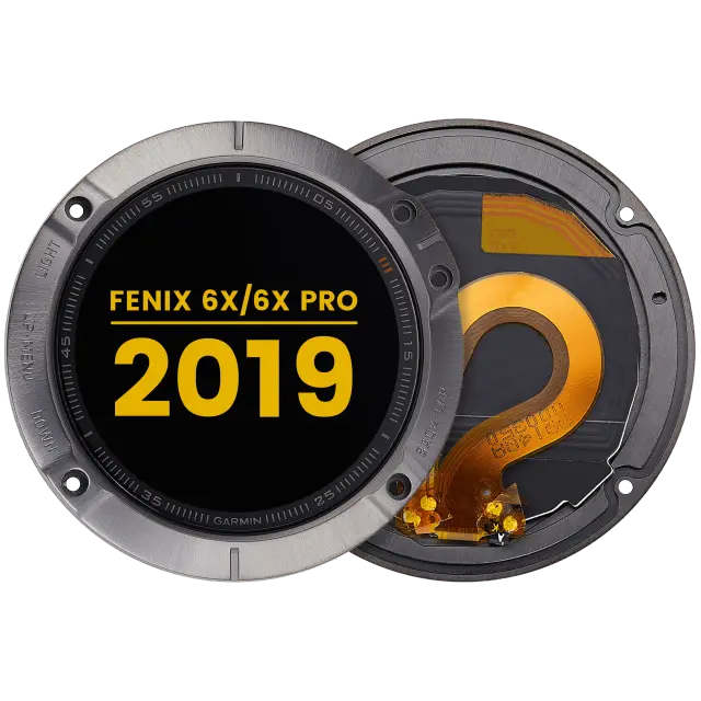 Écran LCD avec châssis pour Garmin Fenix 6X / 6X Pro (2019) (premium, noir)