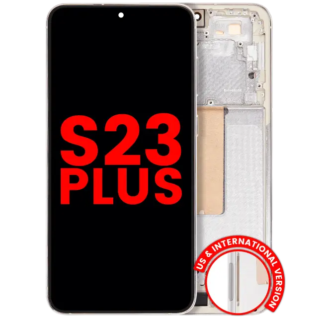 Écran pour Samsung Galaxy S23 Plus (version US & internationale, compatible premium, Cream)