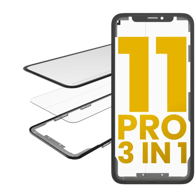 Vitre d’écran avec OCA pour Apple iPhone 11 Pro (OCA Master)