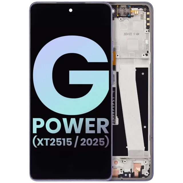 Écran LCD avec châssis pour Motorola Moto G Power (XT2515 / 2025) (origine, Slate Gray)
