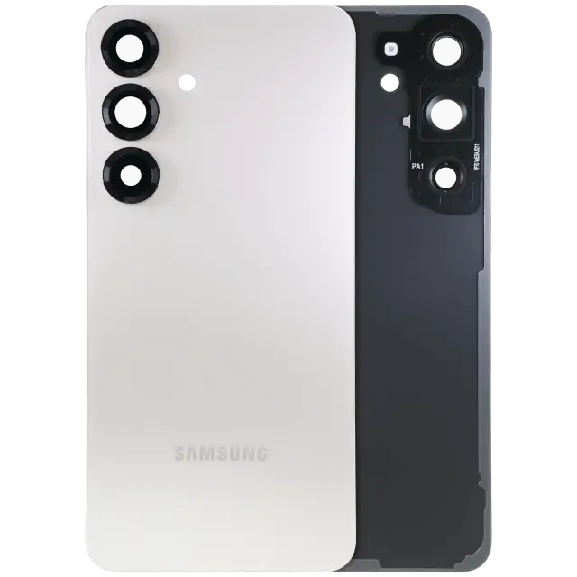 Vitre arrière pour Samsung Galaxy S25 5G (pack service origine, Pink Gold)