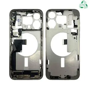 Châssis Intermédiaire Aftermarket (PIEC) Apple iPhone 15 Pro Max Titane Blanc