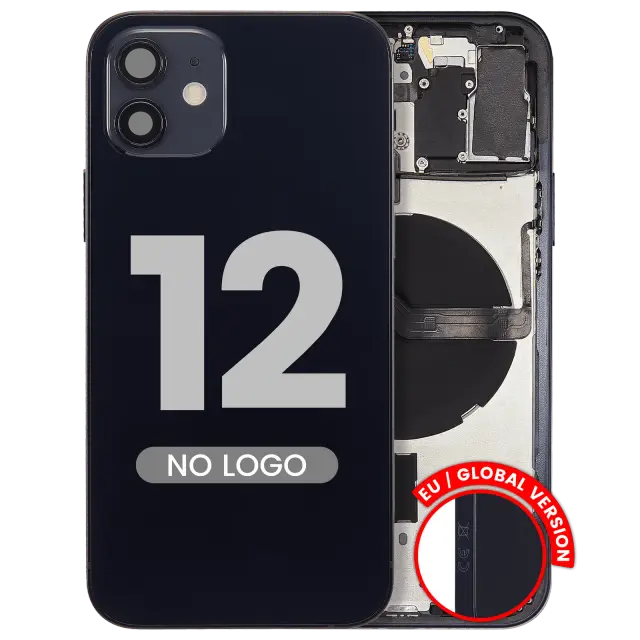 Châssis pour Apple iPhone 12 (version EU, compatible premium, noir)