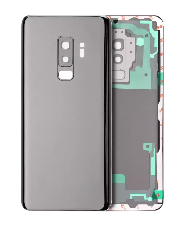 Vitre arrière pour Samsung Galaxy S9 Plus (pack service origine, Titanium Gray)