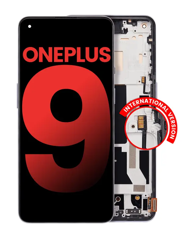 Écran pour OnePlus 9 (version internationale, compatible premium, Winter Mist)