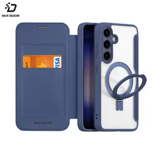 Housse de Protection Skin X Pro Dux Ducis pour Samsung Galaxy S24 Plus 5G S926 (with Magnetic Stand) MagSafe Bleu