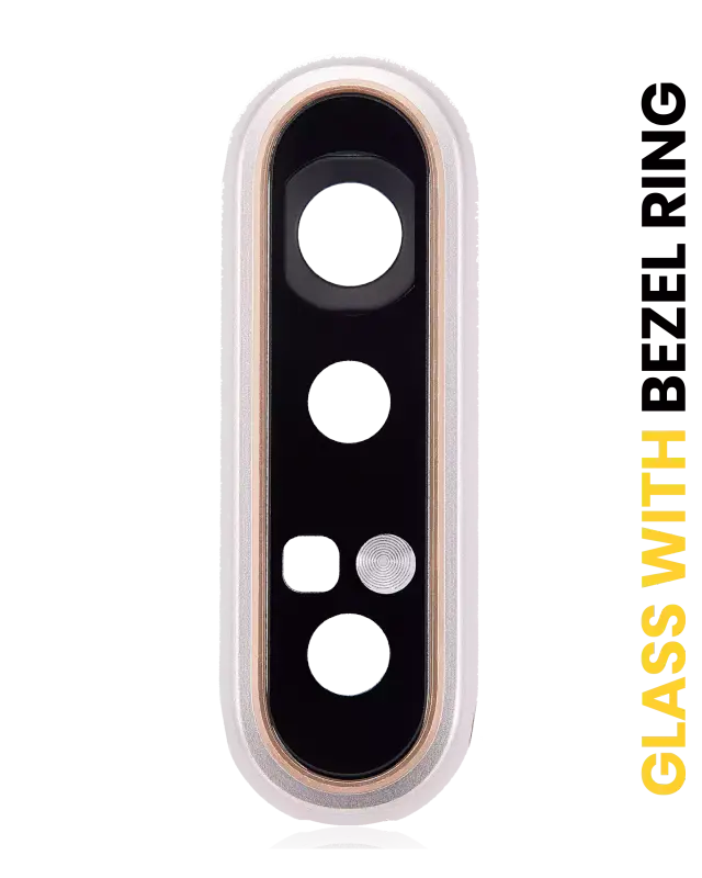 Lentille de caméra arrière avec support et anneau pour Samsung Galaxy A80 (A805 / 2019) (Angel Gold)