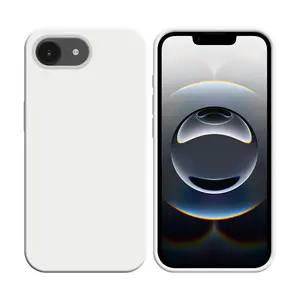 Coque Silicone Compatible pour Apple iPhone 16e (#9) Blanc
