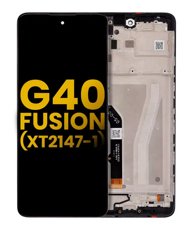 Écran LCD avec châssis pour Motorola Moto G40 Fusion (XT2147-1) (reconditionné, toutes couleurs)