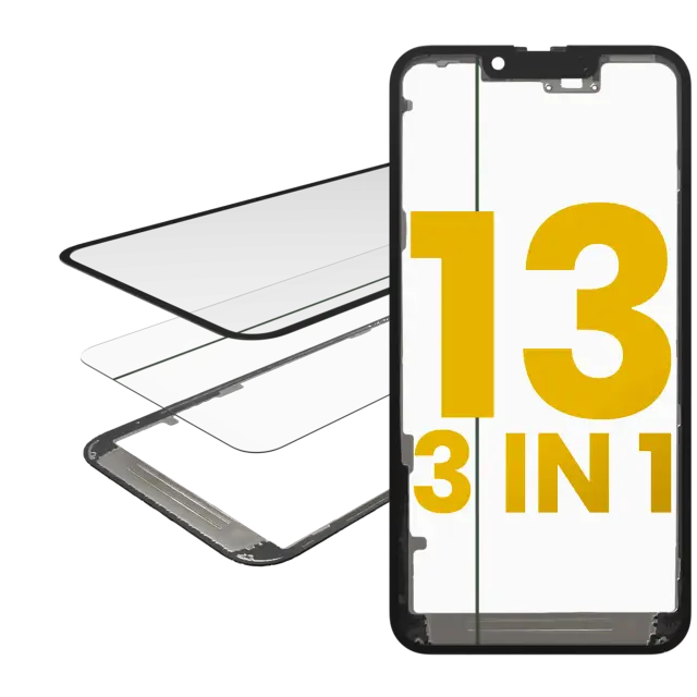 Vitre d’écran avec OCA pour Apple iPhone 13 (OCA Master)
