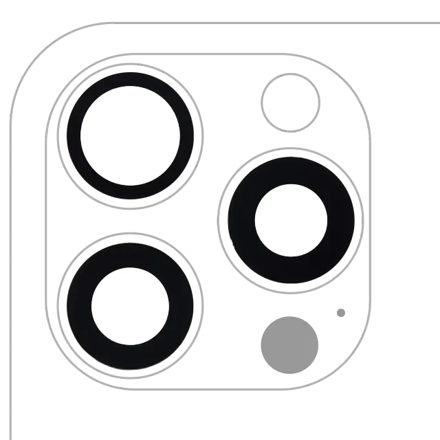 Lentille de caméra arrière avec adhésif pour Apple iPhone 15 Pro Max (lot de 3, compatible premium, lot de 10)