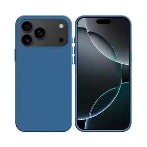 Coque Silicone Compatible pour Apple iPhone 17 Pro Max (#20) Bleu Marine