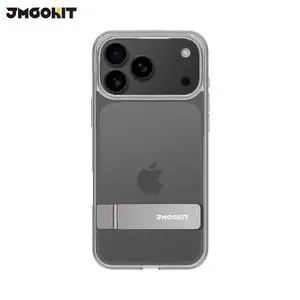 Coque de Protection Metal Bracket JMGOKIT pour Apple iPhone 17 Pro Max Transparent