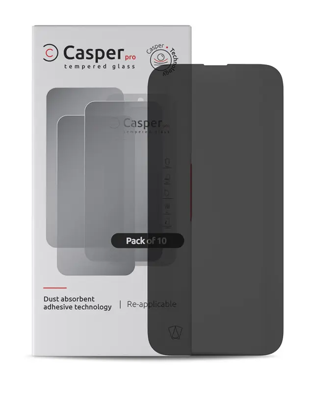 Verre trempé pour iPhone 15 Pro (lot de 10, Privacy)