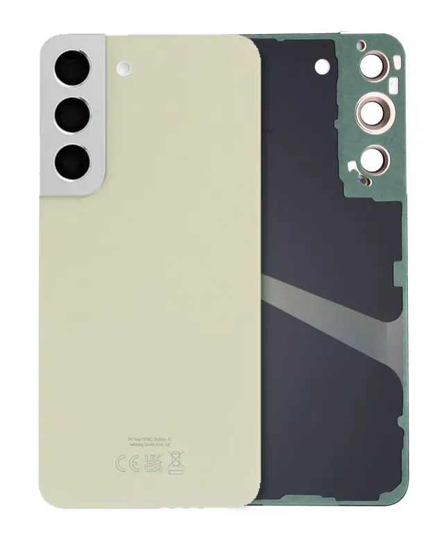 Vitre arrière pour Samsung Galaxy S22 (pack service origine, Cream)