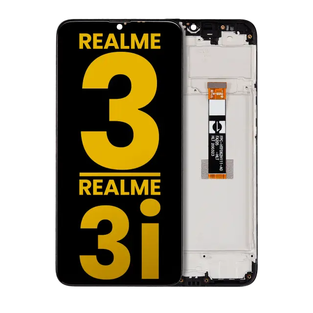 Écran LCD avec châssis pour Realme 3 / 3i (reconditionné, toutes couleurs)