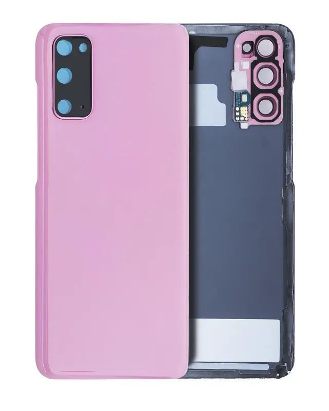 Vitre arrière pour Samsung Galaxy S20 5G (pack service origine, Cloud Pink)