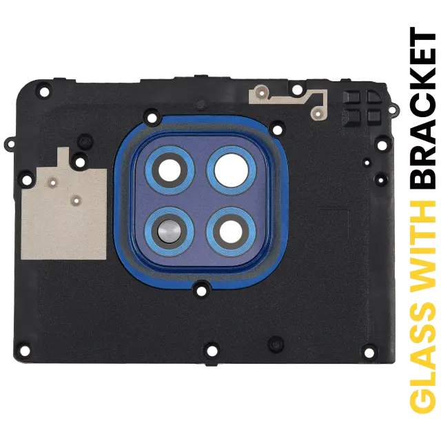 Lentille de caméra arrière avec support pour Motorola Moto G Power (XT2117 / 2021) (bleu)