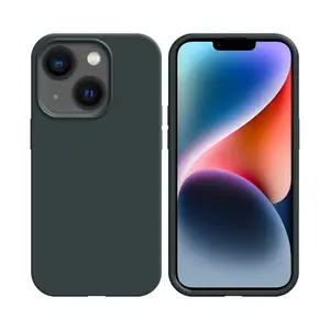 Coque Silicone Compatible pour Apple iPhone 14 (#18) Noir
