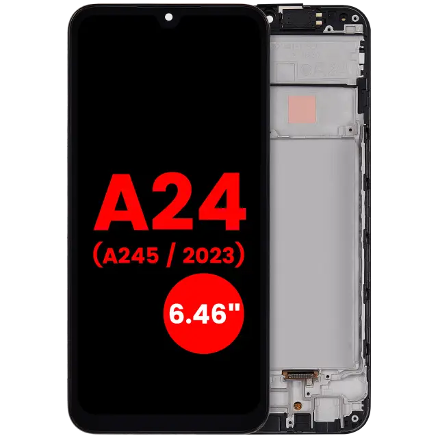 Écran OLED avec châssis pour Samsung Galaxy A24 4G (A245 / 2023) (6.46") (toutes couleurs)