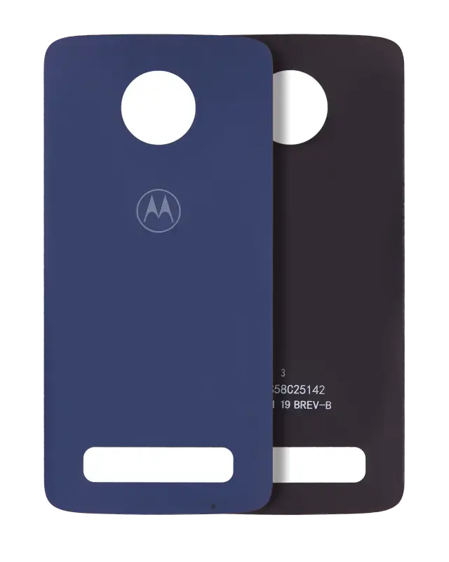 Vitre arrière pour Motorola Moto Z3 Play (XT1929 / 2018) (origine, Deep Indigo)