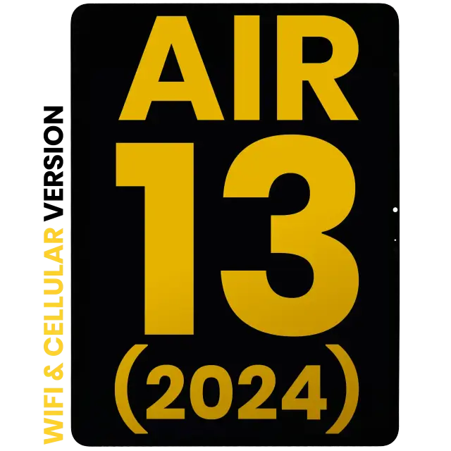 Écran pour Apple iPad Air 13" (2024 / 2025 / 2026) (WiFi & Cellular, reconditionné, toutes couleurs)