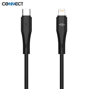 Câble Data USB-C vers Lightning CONNECT MC-CNL14 30W (1m) Noir