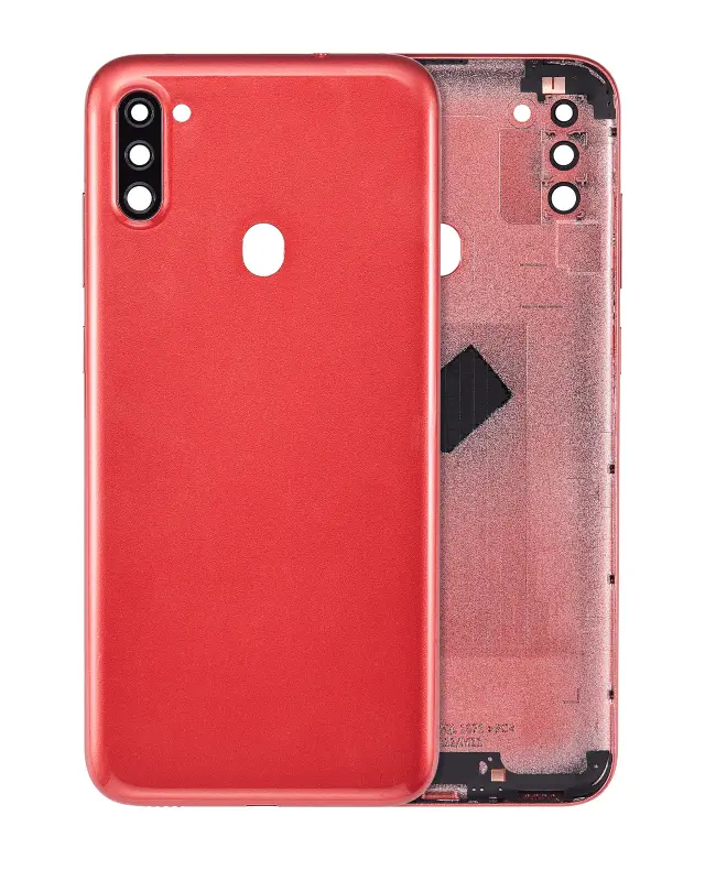 Vitre arrière pour Samsung Galaxy A11 (A115 / 2020) (version internationale, compatible premium, rouge)