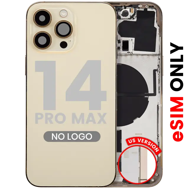 Châssis pour Apple iPhone 14 Pro Max (version US, compatible premium, or)