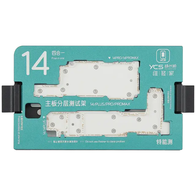 Support de test de carte mère YCS iSocket 4-en-1 pour iPhone 14 / 14 Plus / 14 Pro / 14 Pro Max