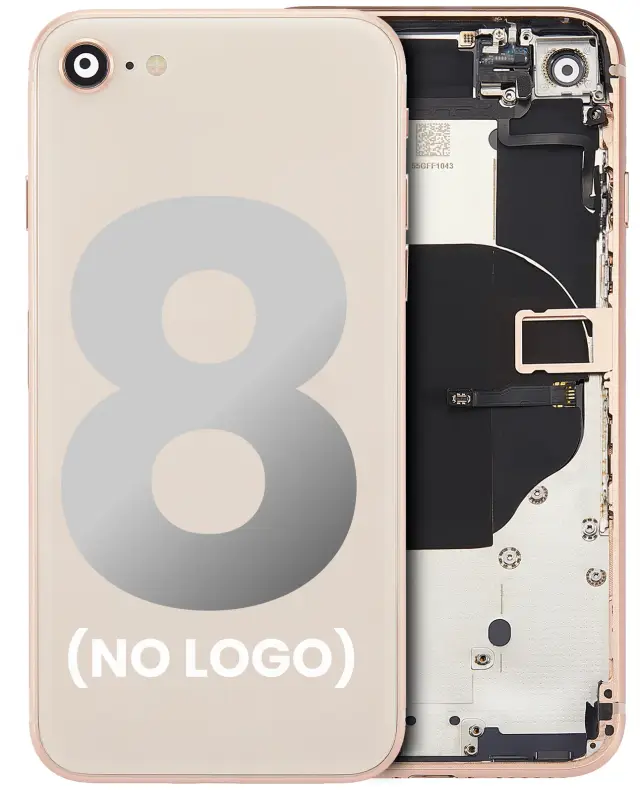 Châssis pour Apple iPhone 8 (sans logo, compatible premium, or)