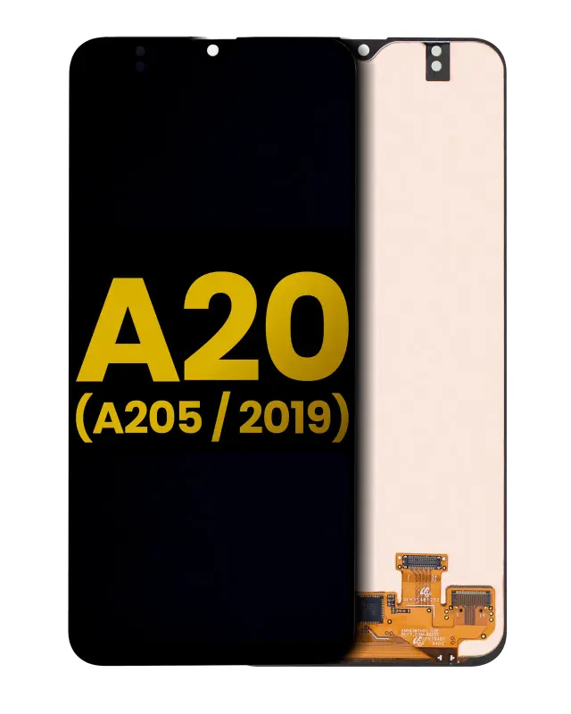 Écran OLED sans châssis pour Samsung Galaxy A20 (A205 / 2019) (All Models, reconditionné, toutes couleurs)
