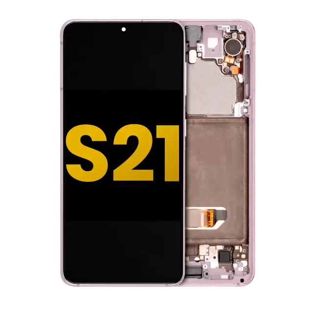 Écran OLED avec châssis pour Samsung Galaxy S21 5G (reconditionné, Phantom Violet)